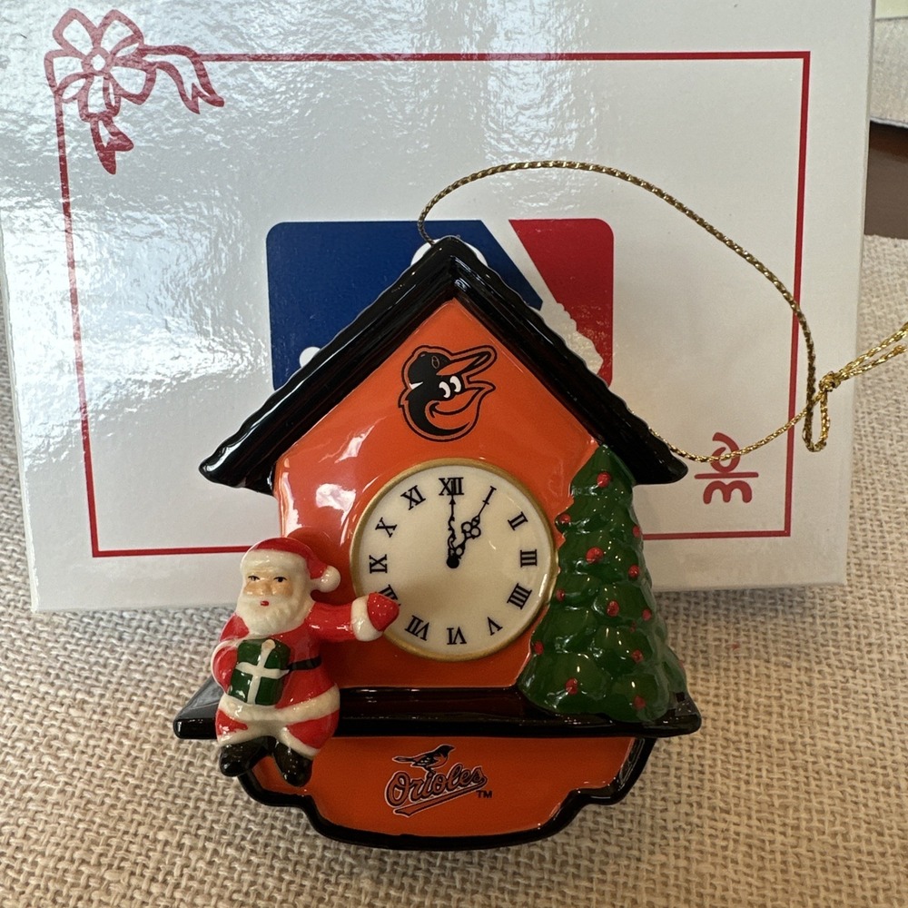 2015 Danbury Mint Baltimore Orioles Cuckoo Clock Ornament w/ Box MLB